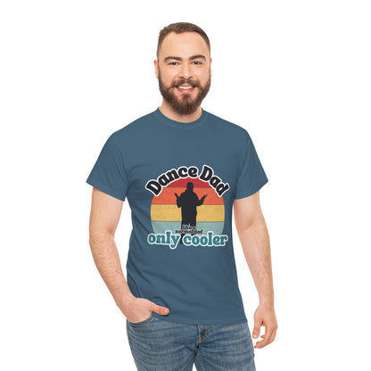 "Dance Dad" Unisex Heavy Cotton Tee – Funny Retro Dance Shirt for Cool Dads
