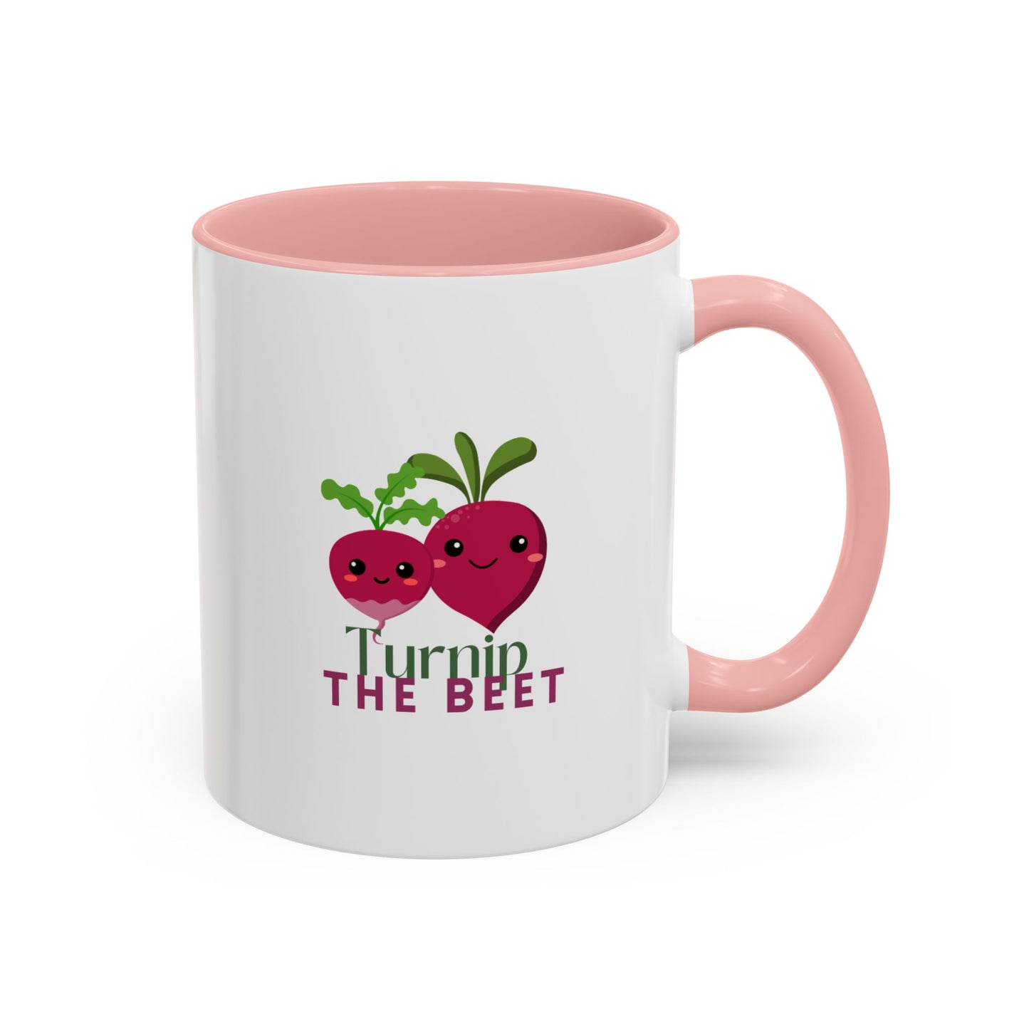 "Turnip the Beet" Accent Coffee Mug – Funny Dance Pun Ceramic Mug for Dancers and Music Lovers