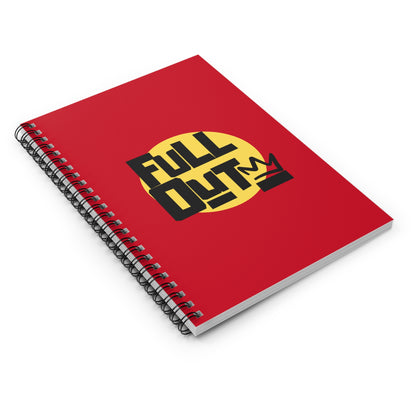 "Full Out" Spiral Notebook – Streetwear Dance Journal for Choreographers, Dancers & Hip Hop Lovers