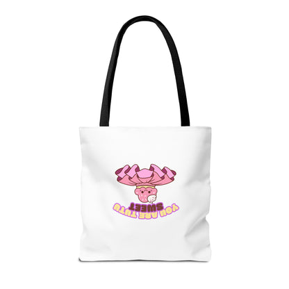 "You Are Tutu Sweet" Kawaii Cupcake Dance Tote Bag – Cute Canvas Bag for Dancers, Dance Moms & Ballet Lovers | Dance Gift Idea