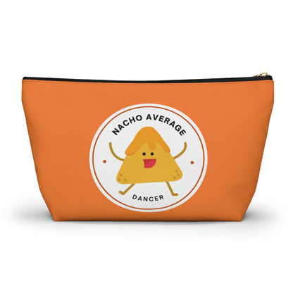 "Nacho Average Dancer" Makeup Bag – Cute Nacho Dance Graphic – Fun Dance-Themed Zipper Pouch for Cosmetics, Accessories & Gifts