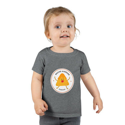 "Nacho Average Dancer" Toddler Dance T-Shirt – Cute Nacho Graphic Short Sleeve Tee for Kids