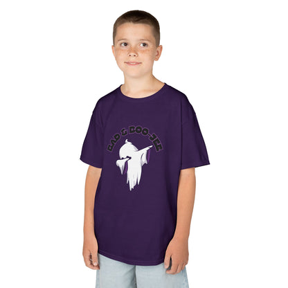 “Bad & Boo-jee” Funny Halloween Dance T-Shirt with Cute Ghost Dab Graphic - Kids Heavy Cotton™ Tee