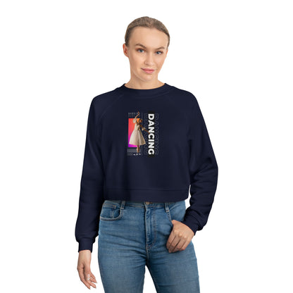 “Dancing” Female Dancer Streetwear Graphic | Ballet & Dance Sweatshirt for Dancers & Enthusiasts - Women’s Cropped Sweatshirt