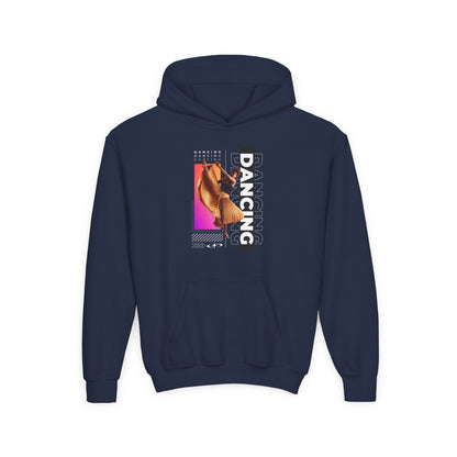 “Dancing” Female Dancer Streetwear Graphic | Unisex Youth Hoodie – Dance Hoodie for Kids & Young Performers