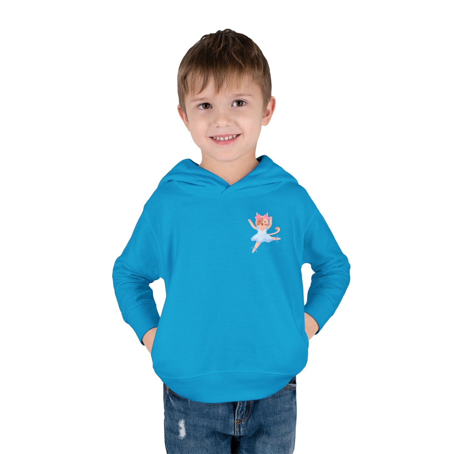 “Every Meow & Then I Dance” Adorable Dancing Cat Graphic | Cute Cat Dance Hoodie for Toddlers & Little Ballet Lovers - Toddler Pullover Hoodie