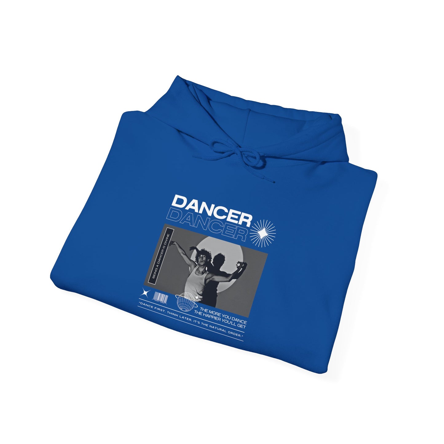 “Dancer” Contemporary Dancer in Spotlight Graphic | Streetwear-Inspired Dance Hoodie for Modern Dance Lovers - Unisex Heavy Blend™ Hooded Sweatshirt