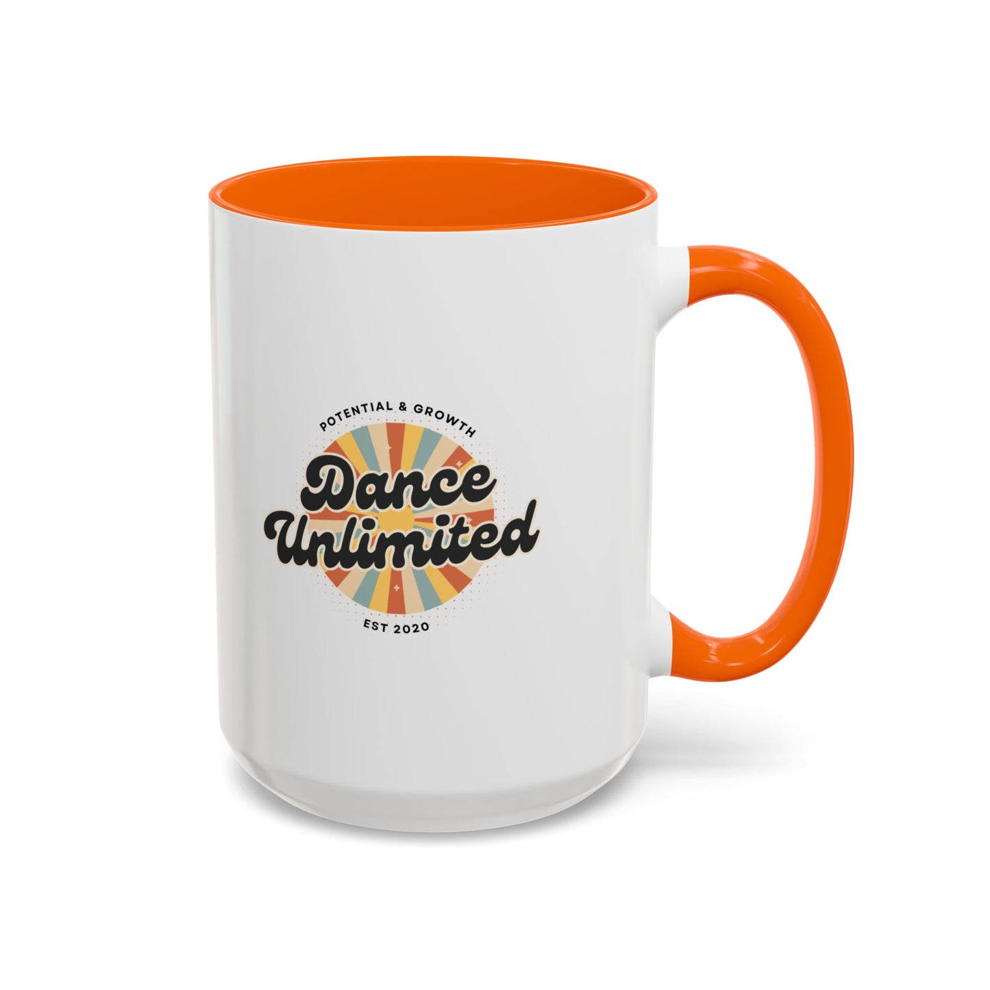 "Dance Unlimited – Potential & Growth" Accent Coffee Mug – Retro-Inspired Ceramic Mug for Dancers and Creative Dreamers