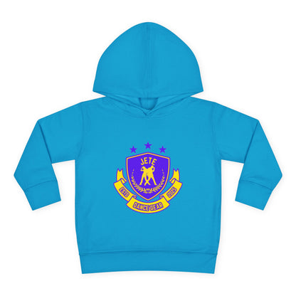 "Jeté Dance Gear" Toddler Pullover Fleece Hoodie – Collegiate-Inspired Dancer Graphic Sweatshirt for Kids