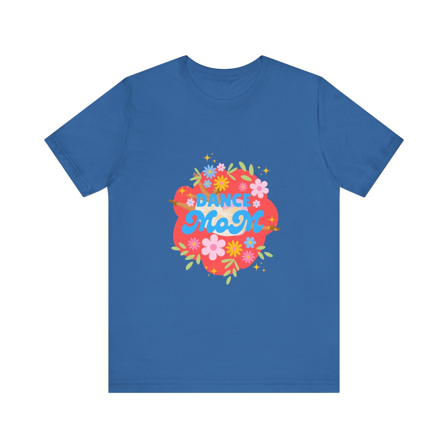 "Dance Mom” T-Shirt – Unisex Garment-Dyed Tee with Floral Dancer Graphic Front & Superhero Role List Back 🌸💪