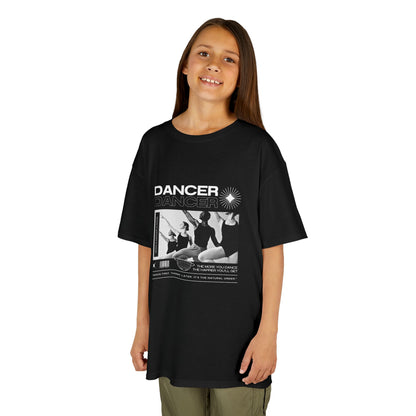 “Dancer” Youth Short Sleeve Tee – Young Ballet Dancers at the Barre Streetwear-Inspired Dance Shirt for Kids