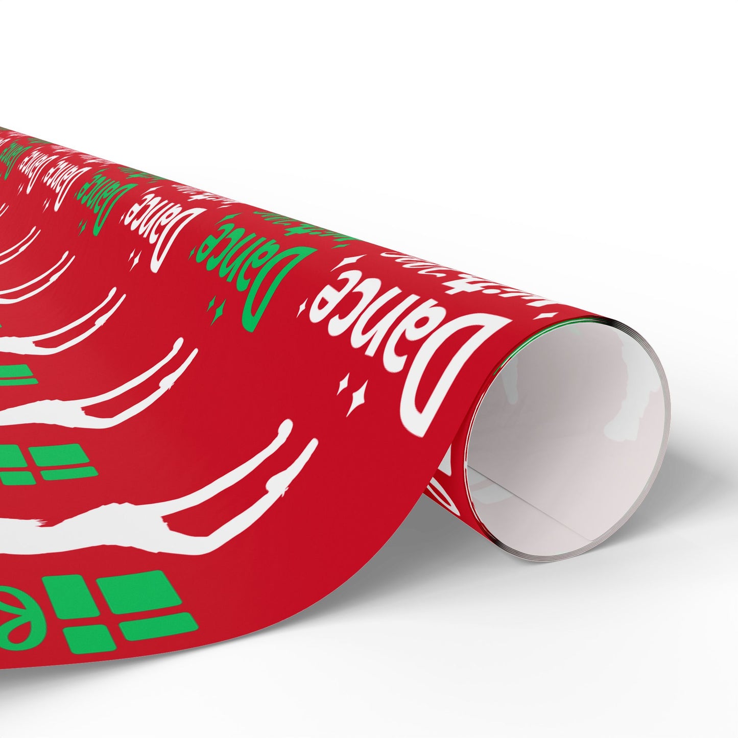 “Dance with Me” Christmas Wrapping Paper – Festive Holiday Gift Wrap with Colorful Dancers & Ballet-Themed Design, Perfect for Dance Lovers and Studios