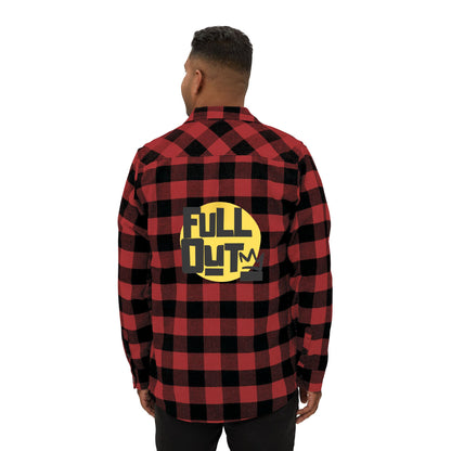 "Full Out" Flannel Shirt – Unisex Streetwear Style Button-Up from the Full Out Premium Collection