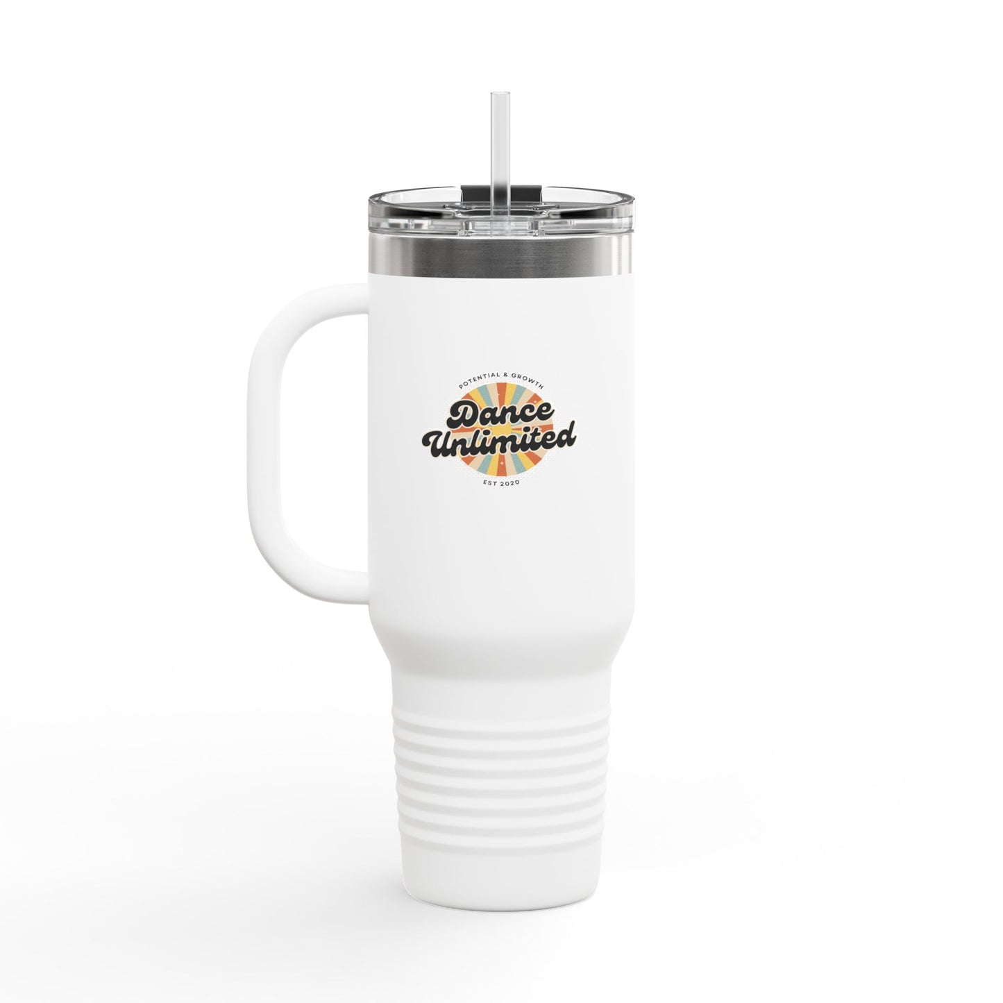 "Dance Unlimited, Potential & Growth" Retro 40oz Insulated Travel Mug – Motivational Dance Tumbler for Growth, Potential & Everyday Inspiration