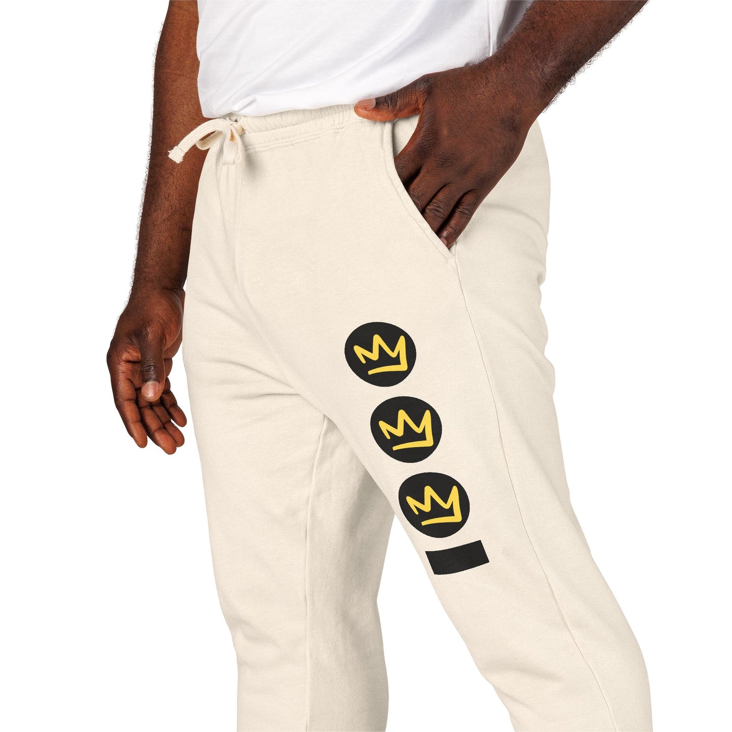 Full Out Premium Collection Fleece Sweatpants – Trendy Unisex Garment-Dyed Dance Joggers with Bold Streetwear Graphic