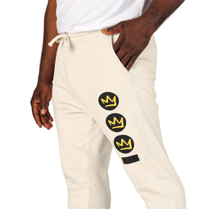 Full Out Premium Collection Fleece Sweatpants – Trendy Unisex Garment-Dyed Dance Joggers with Bold Streetwear Graphic