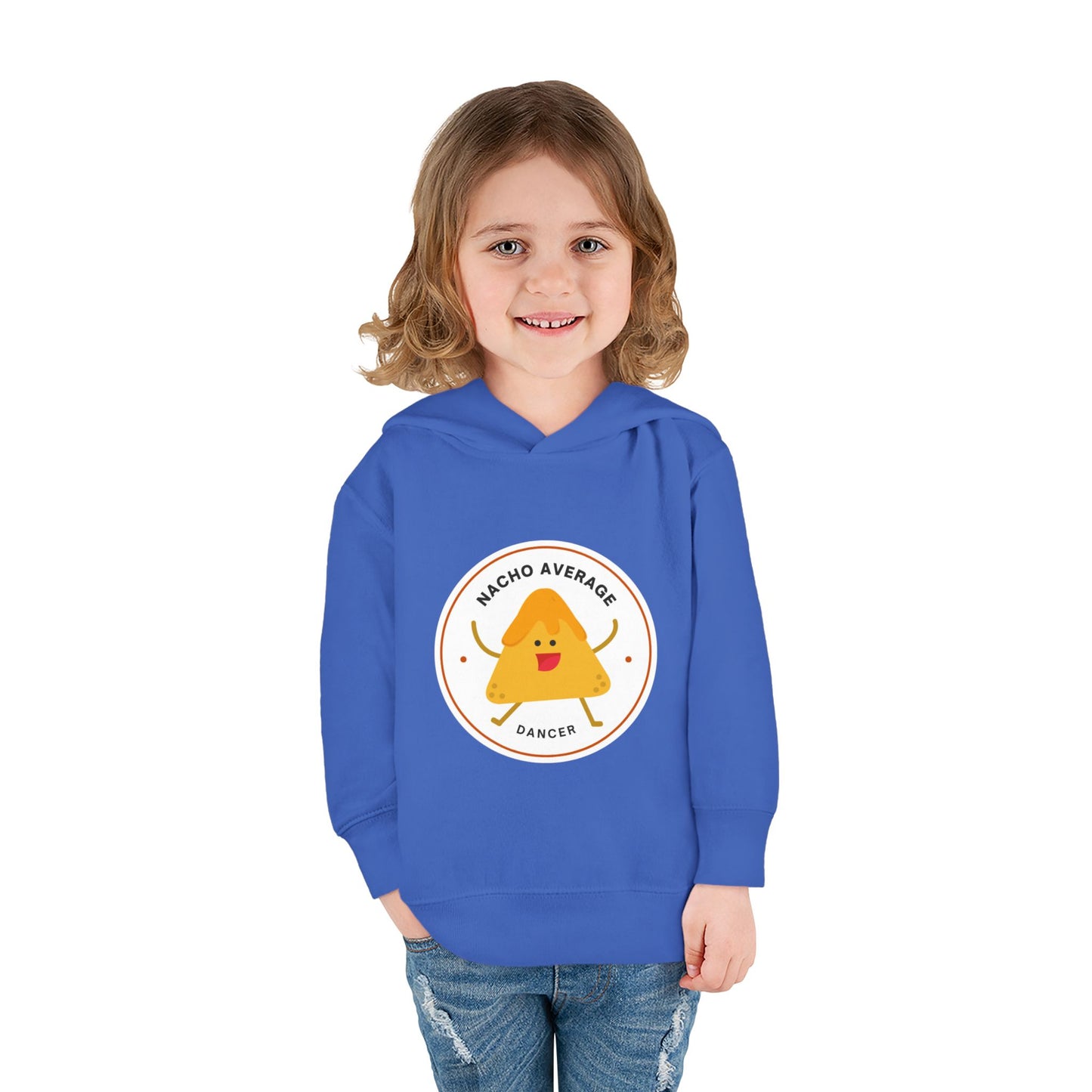 "Nacho Average Dancer" Pullover Fleece Sweatshirt with Cute Nacho Graphic | Funny Dance Gift for Kids - Toddler Dance Hoodie