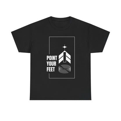"Point Your Feet" Streetwear Dance Tee – Unisex Heavy Cotton Ballet-Inspired T-Shirt for Dancers