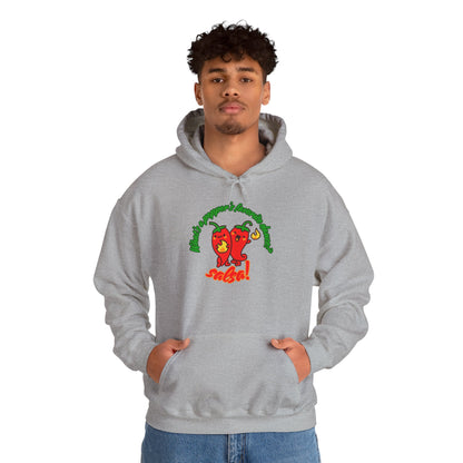 "What’s a Pepper’s Favorite Dance? Salsa!" Unisex Hooded Sweatshirt – Funny Dance Pun Hoodie with Cute Pepper Graphic for Dancers & Foodies