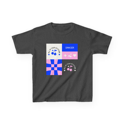"Dancer - All in Your Attitude" Retro Graphic Tee for Kids - Youth Dance T-Shirt