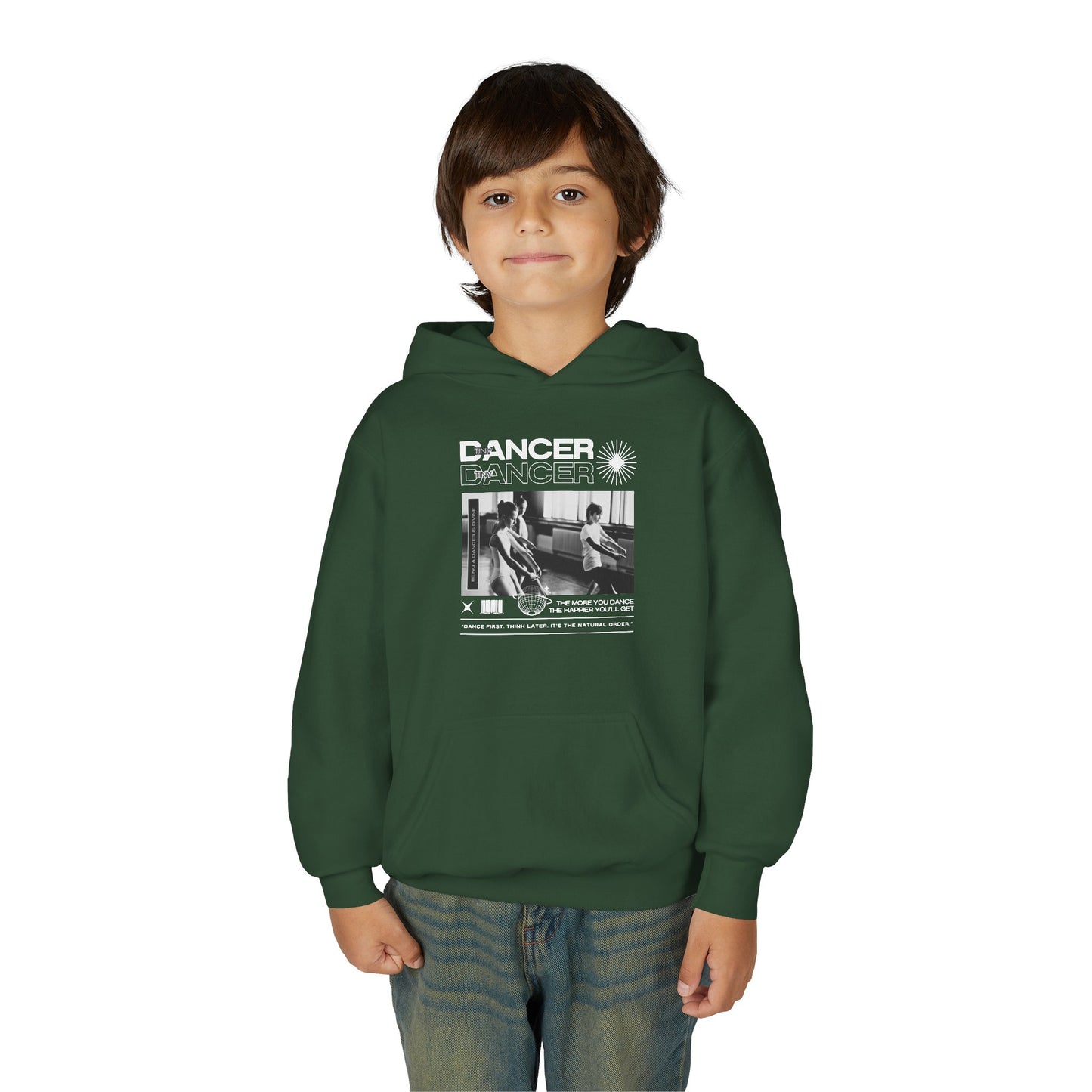 “Dancer” Young Ballet Class Graphic | Unisex Youth Hoodie – Streetwear-Inspired Ballet Dance Hoodie for Kids & Aspiring Dancers