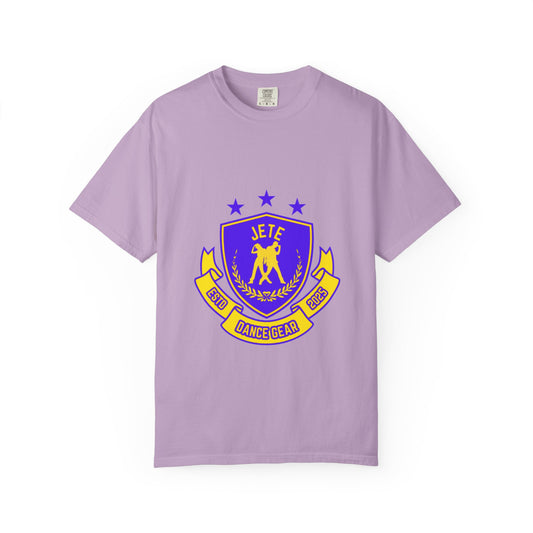 "Jeté Dance Gear" Unisex Garment-Dyed T-Shirt – Collegiate-Style Graphic Tee – Dance Apparel for Dancers & Performers
