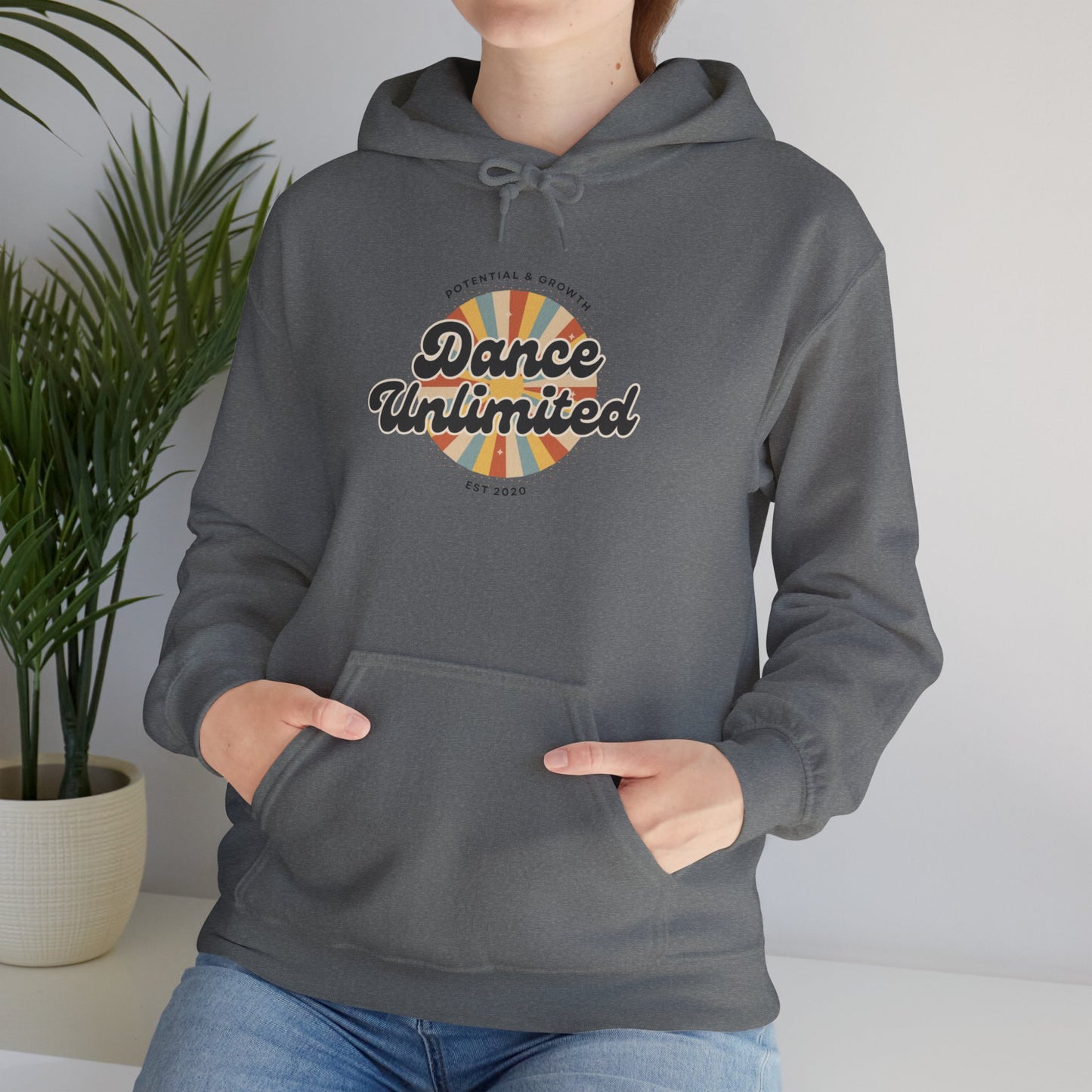 "Dance Unlimited – Potential & Growth" Retro Unisex Hoodie  Dance-Inspired Sweatshirt