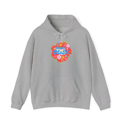 "Dance Mom" Superhero Hoodie – Floral Front Graphic & Fun Back Design | Unisex Hooded Sweatshirt for Proud Dance Parents