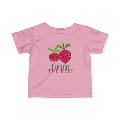 "Turnip the Beet" Cute Veggie Dance Infant Fine Jersey Tee – Funny Baby Dance T-Shirt with Adorable Pepper Graphic
