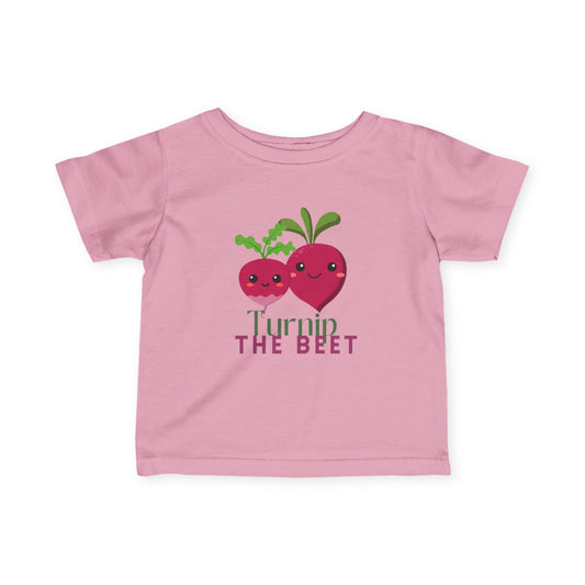 "Turnip the Beet" Cute Veggie Dance Infant Fine Jersey Tee – Funny Baby Dance T-Shirt with Adorable Pepper Graphic