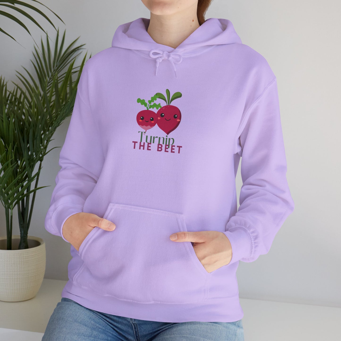 "Turnip the Beet" Unisex Hooded Sweatshirt – Funny Dance Pun Hoodie with Cute Veggie Graphic | Cozy Gift for Dancers & Foodie Fans