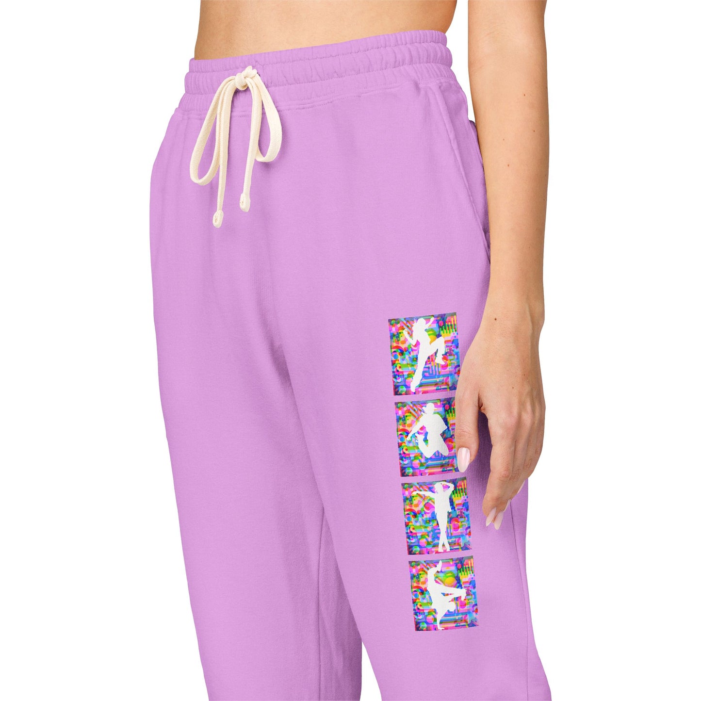 Levels Premium Collection Dancer Sweatpants – Vibrant Unisex Streetwear Joggers with Bold Dancer Silhouette Graphic