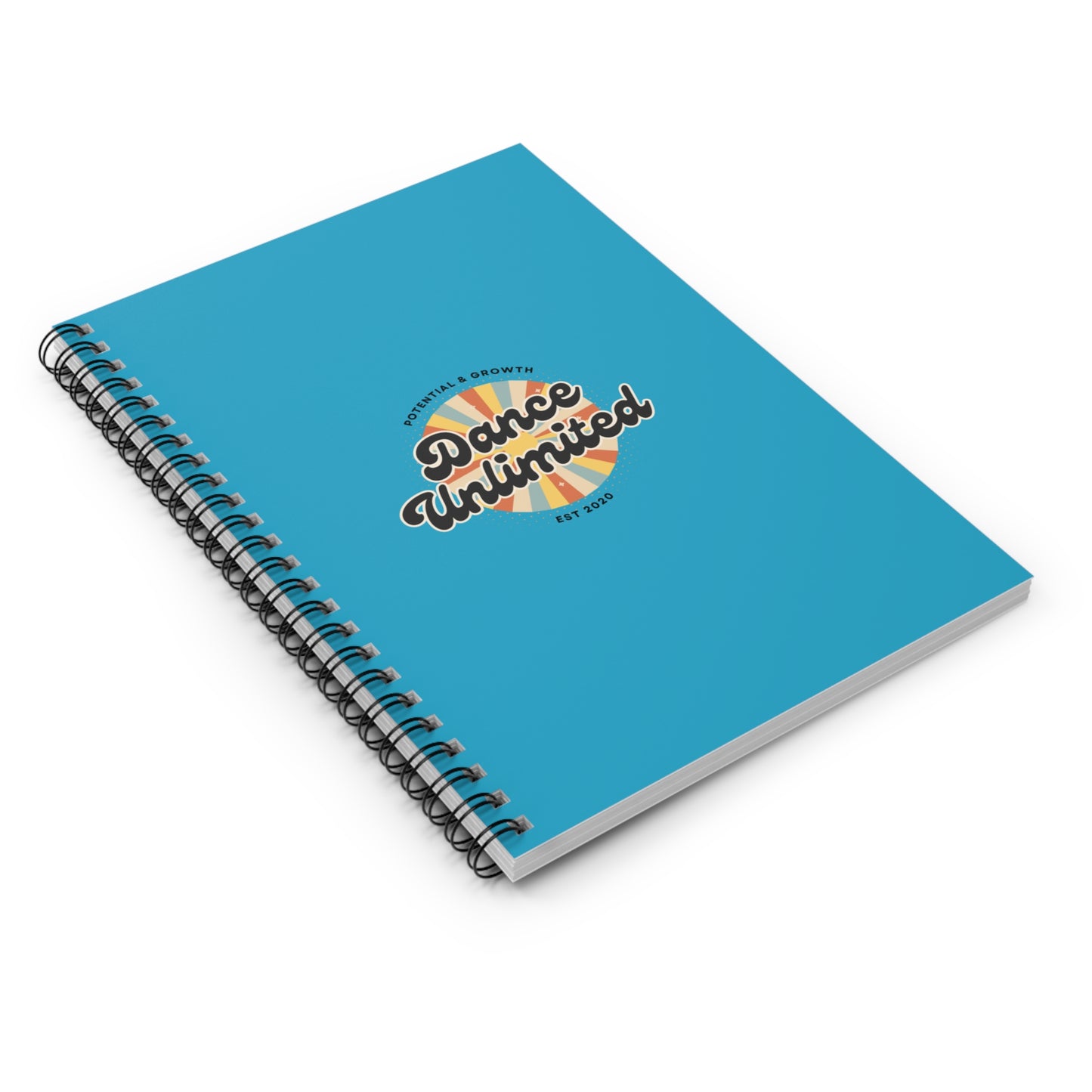 "Dance Unlimited – Potential & Growth" Spiral Notebook – Retro Dance Journal for Dancers, Students & Creative Goal Setters