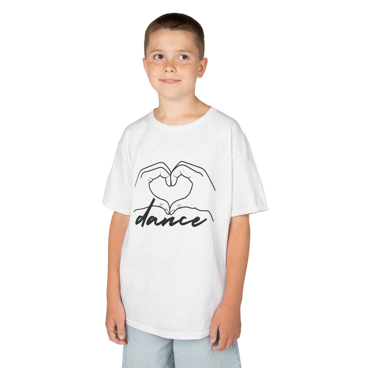 "Dance" Heart Hands Youth Short Sleeve Tee – Heart Hands Graphic Dance Lover T-Shirt