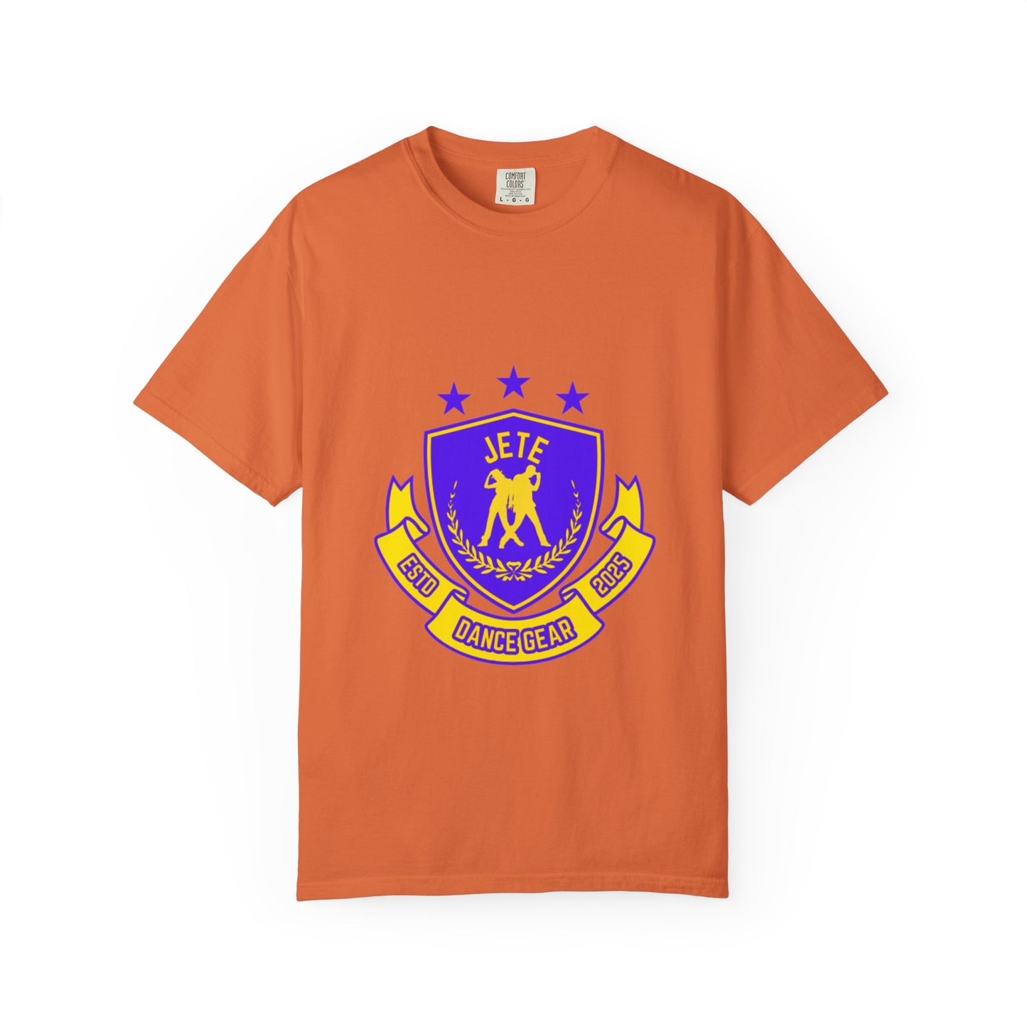 "Jeté Dance Gear" Unisex Garment-Dyed T-Shirt – Collegiate-Style Graphic Tee – Dance Apparel for Dancers & Performers