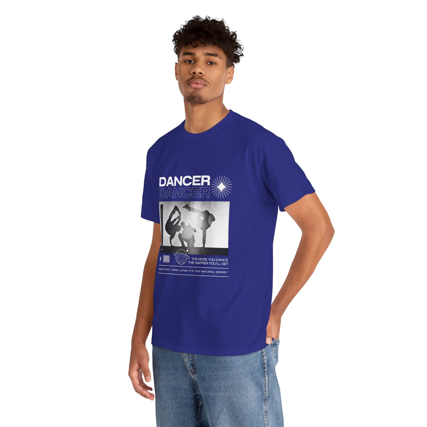 “Dancer” Graphic with Breakdancer Streetwear-Inspired Design | Hip-Hop Dance T-Shirt for Men & Women | Unisex Heavy Cotton Tee