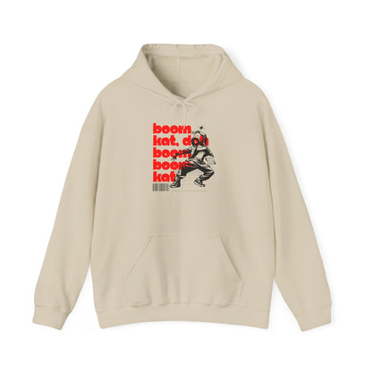 “Boom Kat” Hoodie – Unisex Hooded Sweatshirt with Bold Streetwear-Inspired Dance Graphic