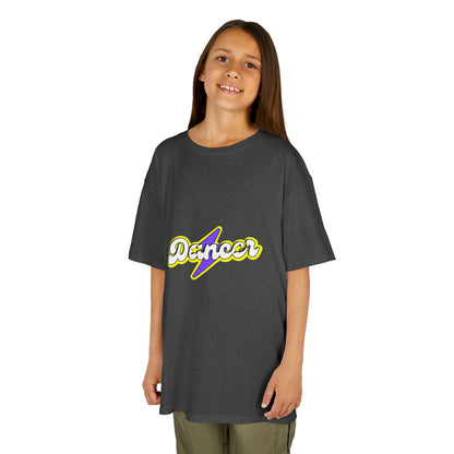 "Dancer" Youth Short Sleeve Tee – Superhero-Inspired Graphic Dance Shirt for Kids and Young Performers