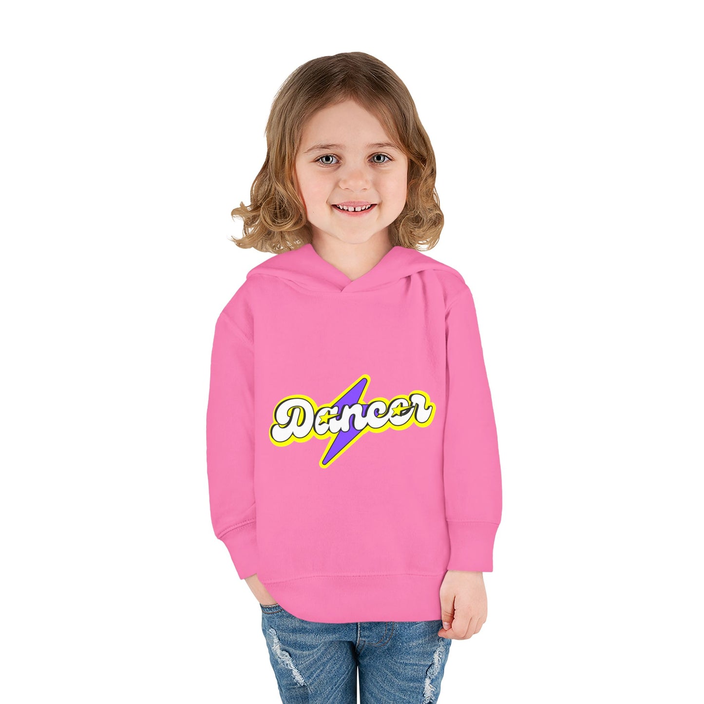 "Dancer" Superhero Toddler Pullover Fleece Hoodie – Cozy Dance-Themed Sweatshirt for Kids