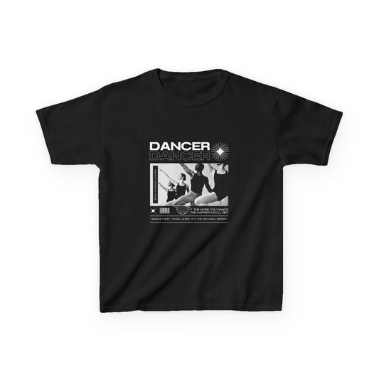 “Dancer” Youth Short Sleeve Tee – Young Ballet Dancers at the Barre Streetwear-Inspired Dance Shirt for Kids