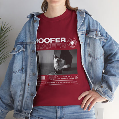 “Hoofer" Tap Dance Unisex Heavy Cotton Tee – Streetwear-Inspired Tap Shoes Graphic T-Shirt for Dancers