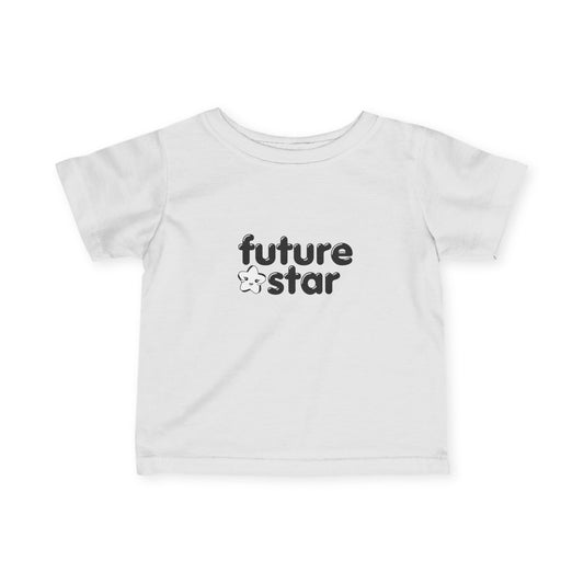 “Future Star” Infant Fine Jersey Tee – Cute Dance-Themed Baby T-Shirt for Little Performers and Rising Stars