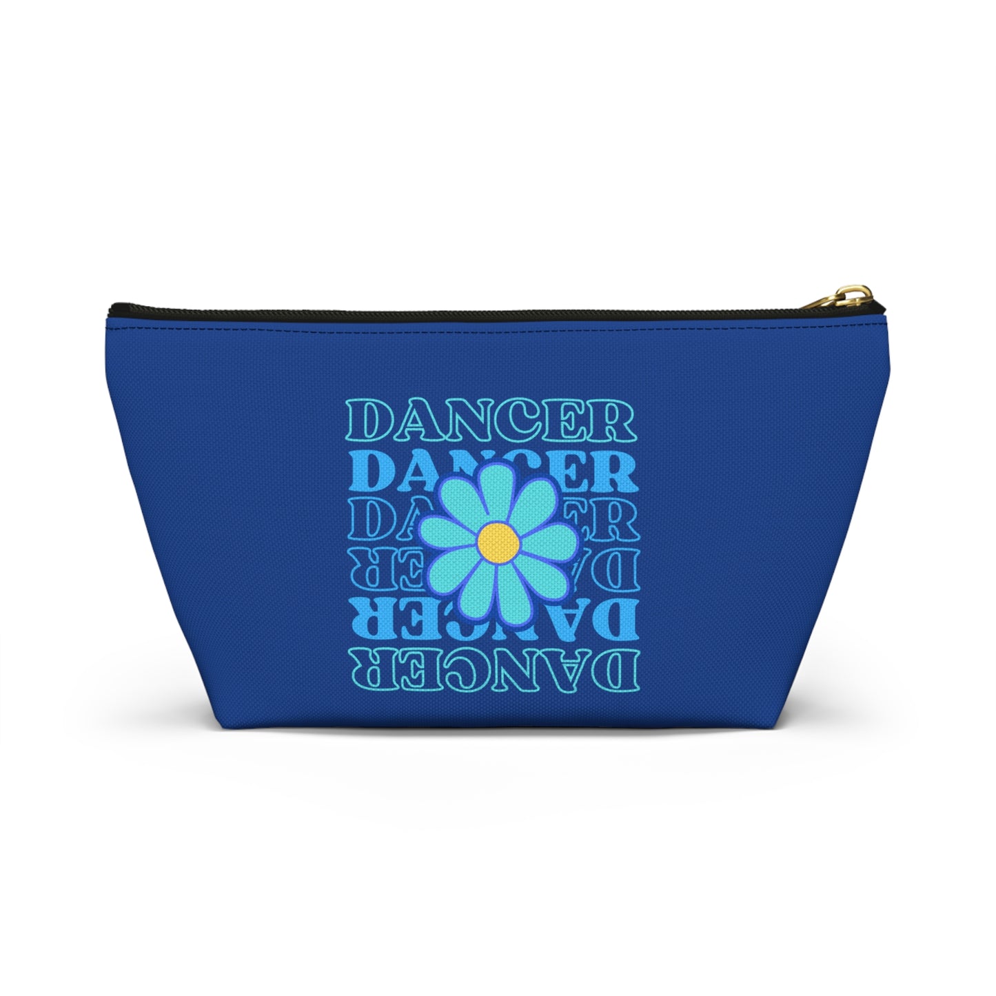 "Dancer" Makeup Bag – Elegant Floral Dance Graphic – Stylish Zipper Pouch for Cosmetics, Accessories & Gifts for Dancers