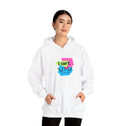 "I Can’t. I Have Dance." Unisex Hooded Sweatshirt – Retro 80s Emoji Graphic Hoodie for Dancers | Jeté Dance-Inspired Loungewear