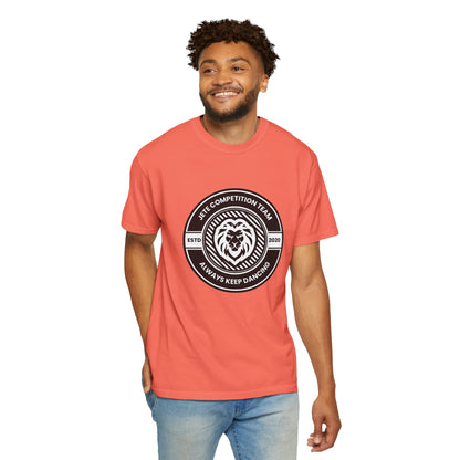 "Jeté Competition Team,  Always Keep Dancing" Unisex Garment-Dyed T-Shirt – Collegiate-Style Dance Graphic Tee – Shirt for Dancers & Teams