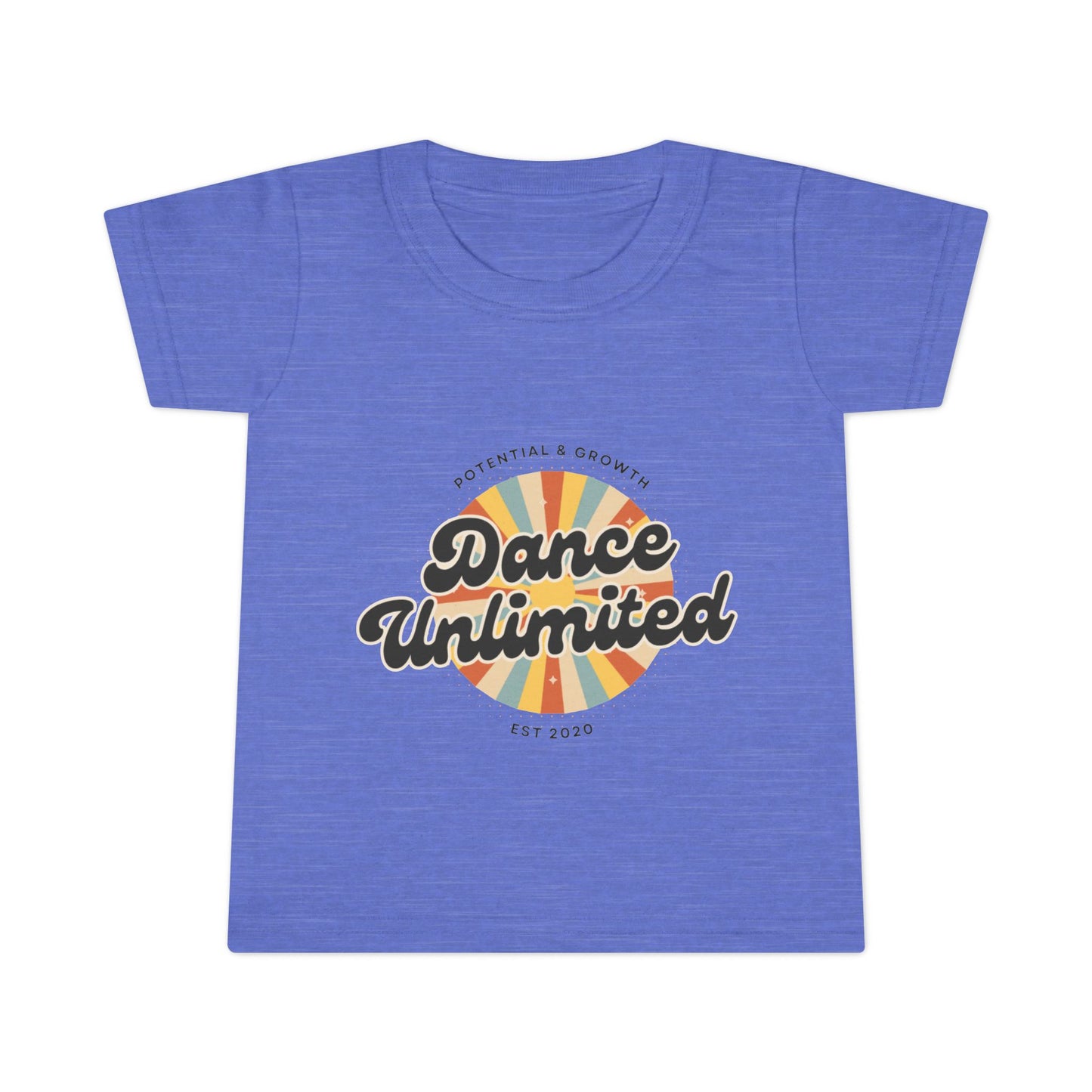 "Dance Unlimited – Potential & Growth" Toddler Dance T-Shirt – Retro Short Sleeve Tee for Kids