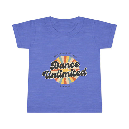"Dance Unlimited – Potential & Growth" Toddler Dance T-Shirt – Retro Short Sleeve Tee for Kids
