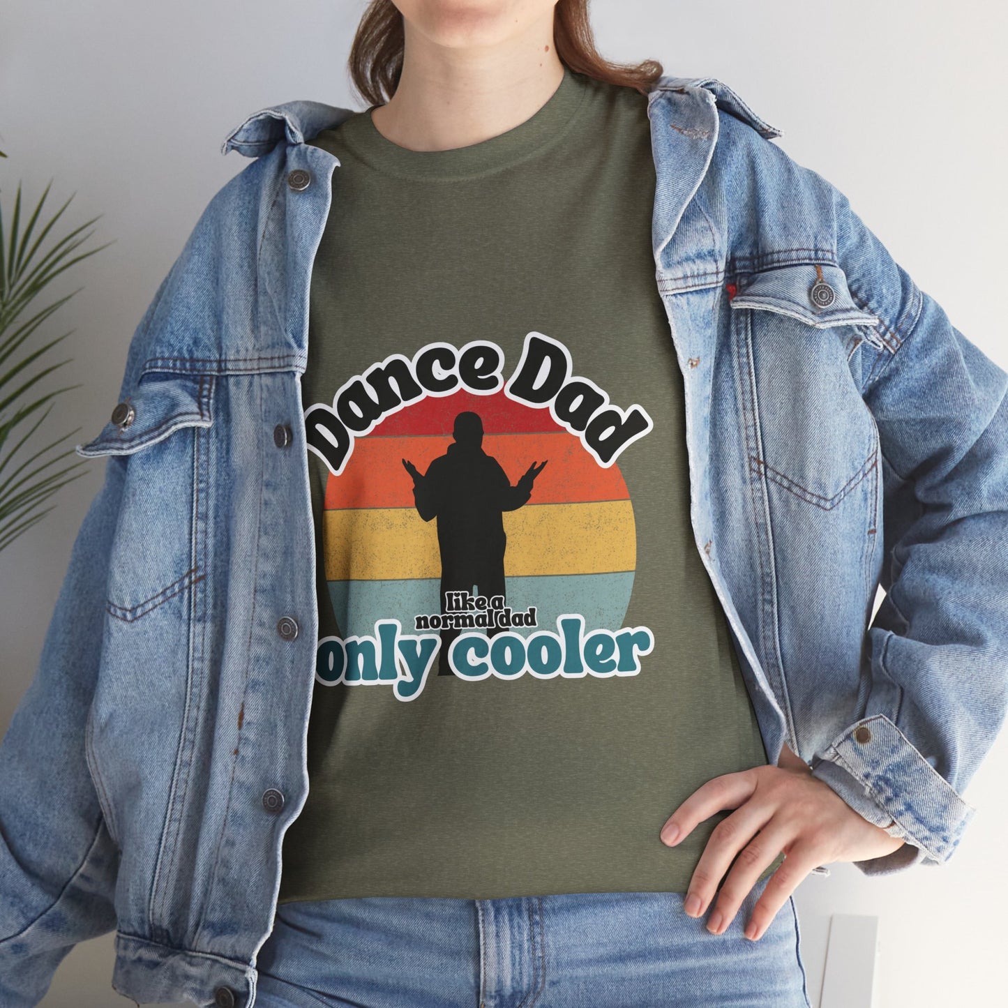 "Dance Dad" Unisex Heavy Cotton Tee – Funny Retro Dance Shirt for Cool Dads