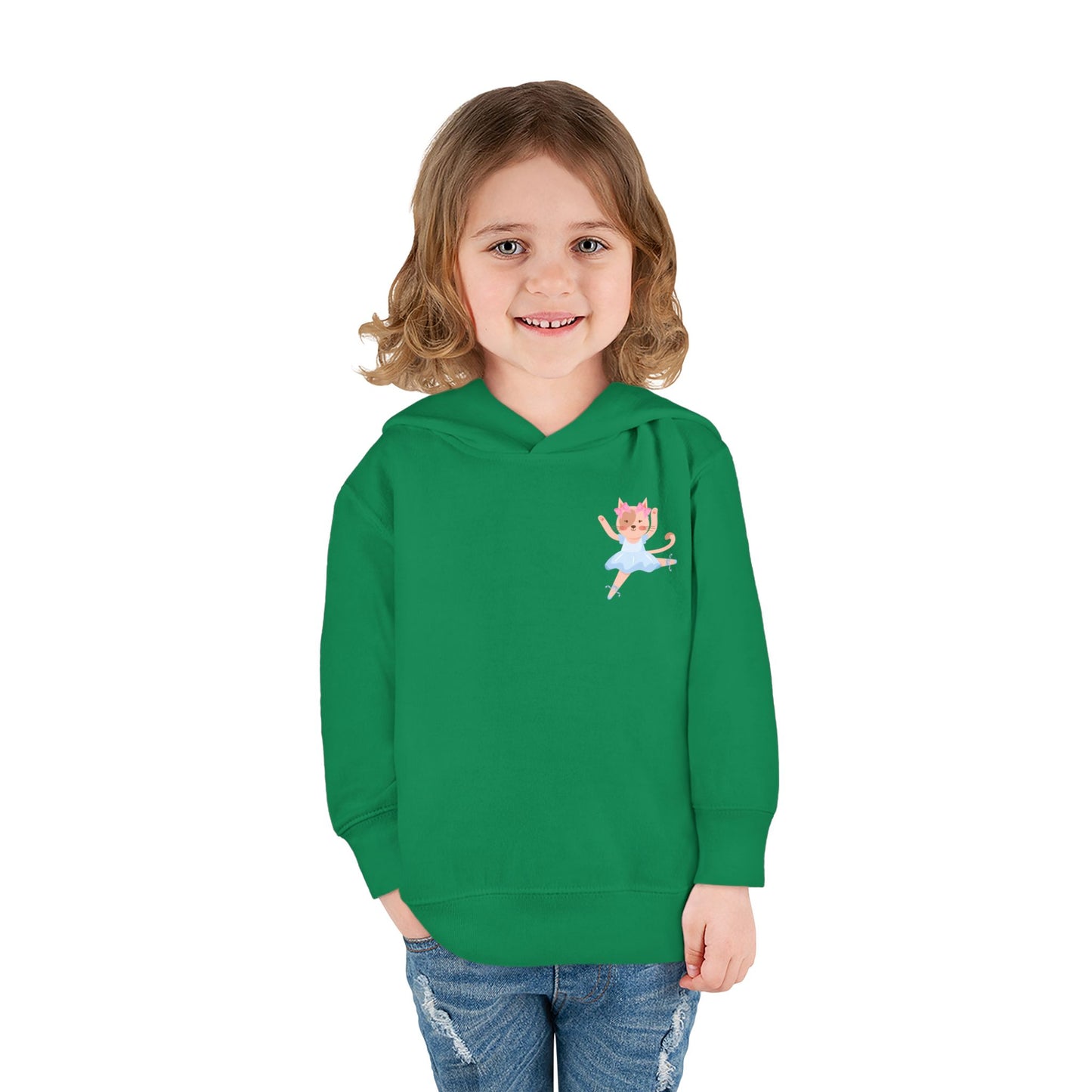 “Every Meow & Then I Dance” Adorable Dancing Cat Graphic | Cute Cat Dance Hoodie for Toddlers & Little Ballet Lovers - Toddler Pullover Hoodie