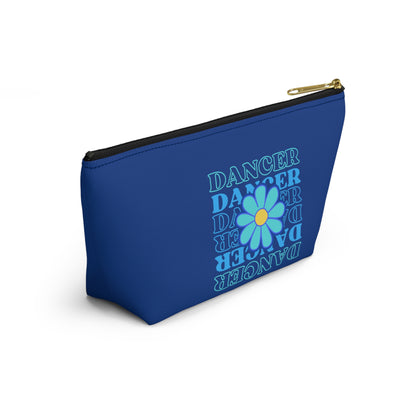 "Dancer" Makeup Bag – Elegant Floral Dance Graphic – Stylish Zipper Pouch for Cosmetics, Accessories & Gifts for Dancers